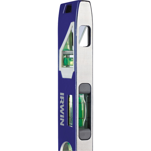 250 Series Heavy-Duty Torpedo Level, 9" L, Aluminum, 4 Vials, Magnetic Duraquip Inc