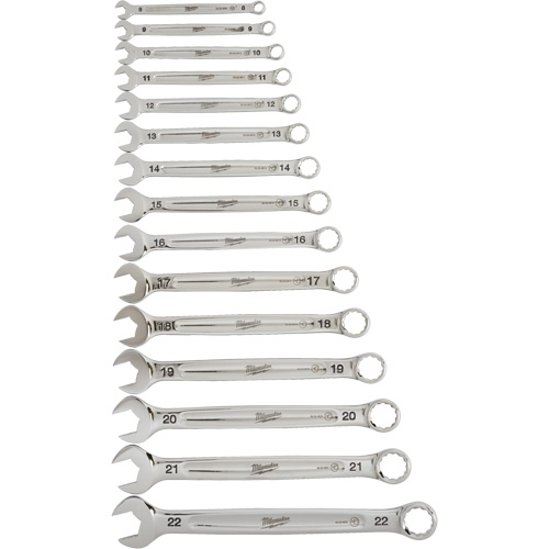 Wrench Set, Combination, 15 Pieces, Metric Duraquip Inc