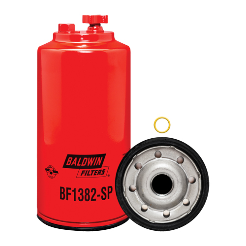 BF1382-SP Filtre &agrave; carburant s&eacute;parateur d'eau &agrave; visser avec drain & orifice pour capteur Duraquip Inc