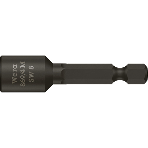 Nutsetters, 8 mm Tip, 1/4" Drive, 50 mm L, Magnetic Duraquip Inc