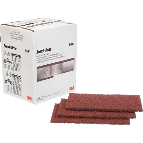 Scotch-Brite Extra-Duty Hand Pad, Aluminum Oxide, 9" x 6", Fine Grit Duraquip Inc