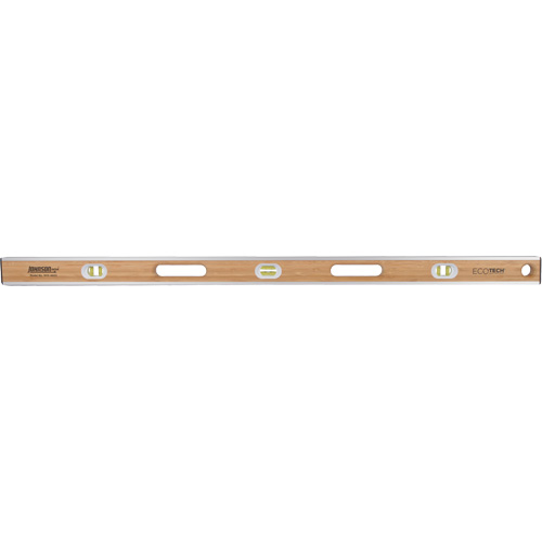 Eco-Tech&reg;  Bamboo Level, I-Beam, 48" L, Wood, 3, Non-Magnetic Duraquip Inc