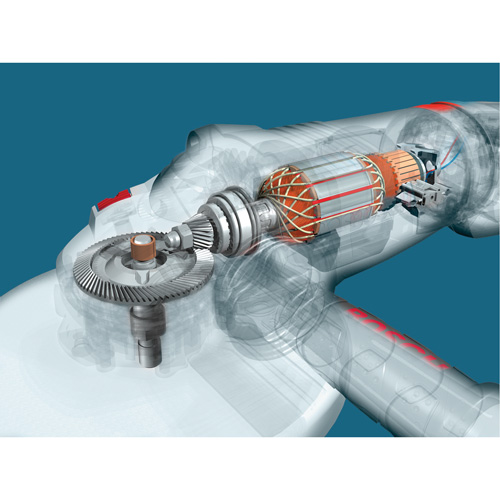 Grande meule angulaire &agrave; haute performance, 9", 120 V, 15 A, 6500 Tr/min Duraquip Inc