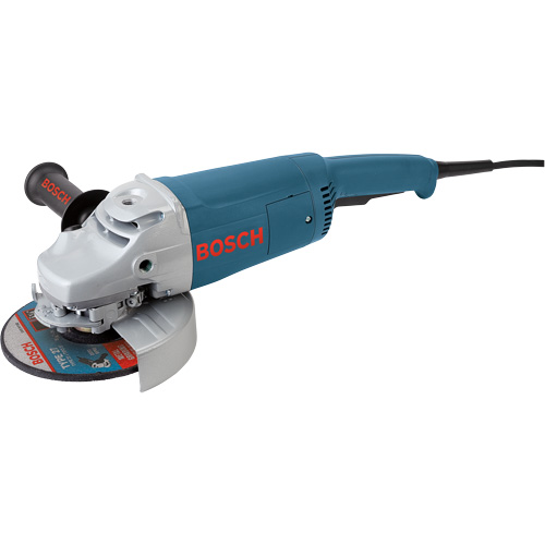 Large Angle Grinder with Rat Tail Handle, 7", 120 V, 15 A, 6500 RPM Duraquip Inc