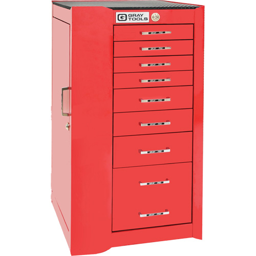 Armoire compl&eacute;mentaire gauche de s&eacute;rie Pro+, 8 tiroirs, 19" la x 19" p x 36-1/2" h, Rouge Duraquip Inc