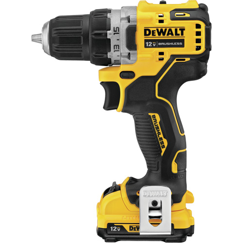 Xtreme Brushless Drill Driver Kit, Lithium-Ion, 12 V, 3/8" Chuck, 250 UWO Torque Duraquip Inc