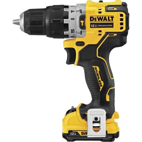 Xtreme Brushless Hammer Drill Kit, 12 V, 3/8", 250 UWO, 0-1500 RPM Duraquip Inc