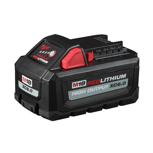 M18 Redlithium High Output 6.0 Battery Pack, Lithium-Ion, 18 V, 6.0 Ah Duraquip Inc
