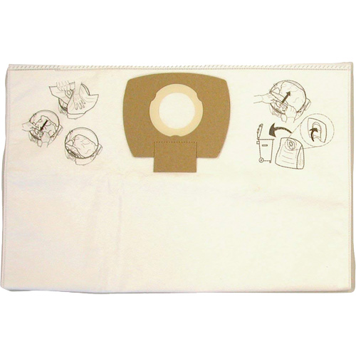 Sacs-filtre en papier pour aspirateur, 8 gal. US Duraquip Inc