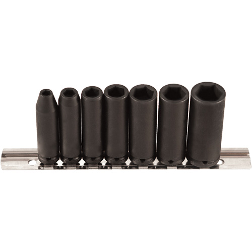Jeu de douilles, 7 Mcx, Chocs, Prise de 1/4", Profond Duraquip Inc