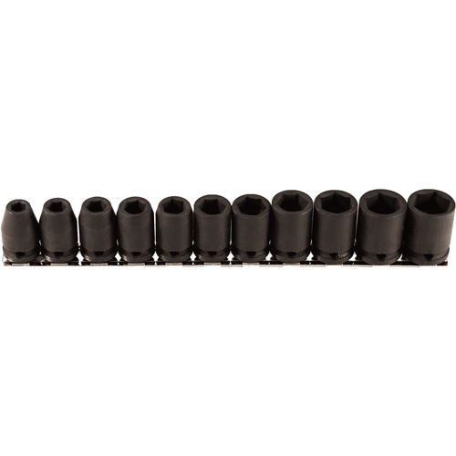 Jeu de douilles, 11 Mcx, Chocs, Prise de 3/8" Duraquip Inc