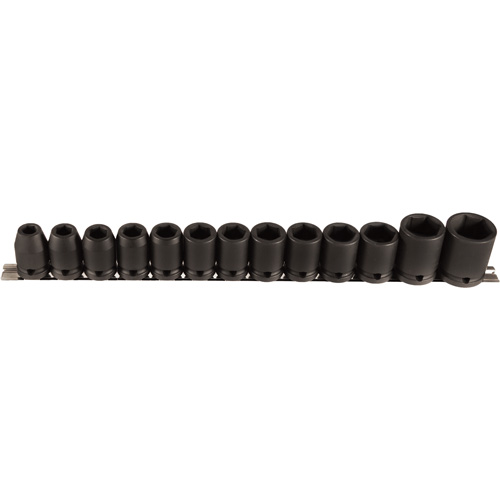 Jeu de douilles, 13 Mcx, Chocs, Prise de 1/2" Duraquip Inc