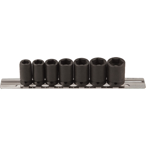 Magnetic Socket Set, 7 Pcs, Impact, 1/4" Drive Size Duraquip Inc