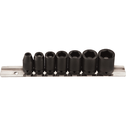 Jeu de douilles magn&eacute;tiques, 7 Mcx, Chocs, Prise de 1/4" Duraquip Inc