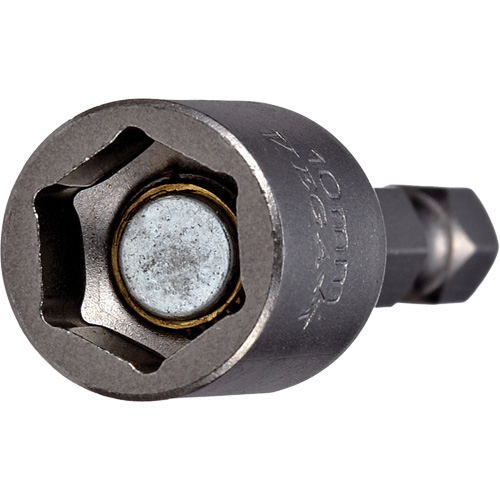 Tourne-&eacute;crou, Embout 10 mm, Prise 1/4", 1-3/4" lo, Magn&eacute;tique Duraquip Inc