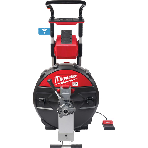 MX Fuel Sewer Drum Machine with PowerTredz, Electric, 5/8" x 100' and 3/4" x 100' Duraquip Inc