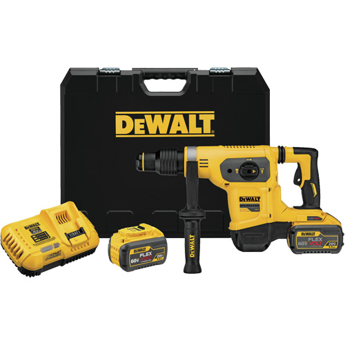 FlexVolt&reg; SDS-Max Combination Hammer Kit, 60 V, 1-9/16", 4.4 ft-lbs, 540 RPM Duraquip Inc