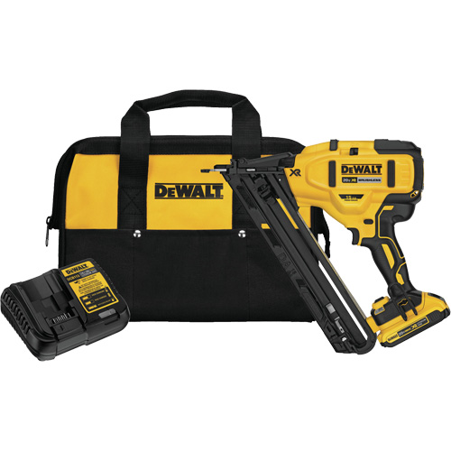 Max XR&reg; Angled Finish Nailer Kit, 20 V, Lithium-Ion Duraquip Inc