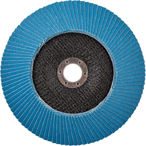 BlueFire R884P Coarse Grit Flap Disc, 7" x 7/8", Type 27, 80 Grit, Zirconia Alumina Duraquip Inc