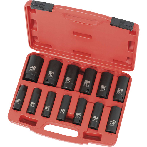 IPS-1312D Jeu de douilles SAE, 13 Mcx, Chocs, Prise de 1/2", Profond Duraquip Inc