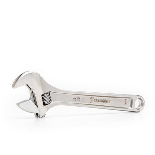 Cl&eacute; &agrave; molette — en boîte, 10" lo, la max. 1-5/16"/34 mm, Chrome Duraquip Inc