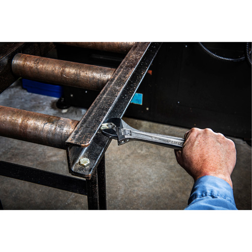 Adjustable Wrench - Bagged, 8" L, 1-1/8"/29 mm Max Width, Chrome Duraquip Inc