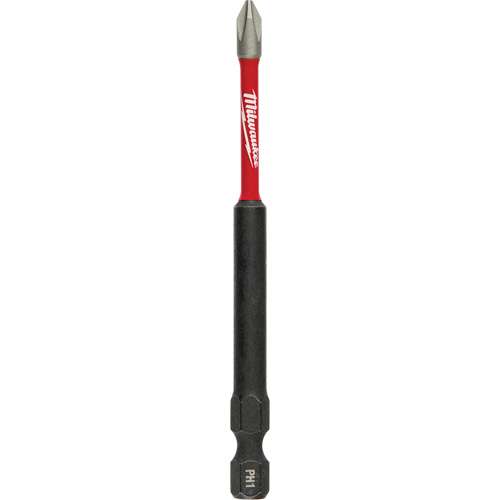 Shockwave Impact-Duty Driver Bit, Phillips, #1 Tip, 1/4" Drive Size, 3-1/2" Length Duraquip Inc