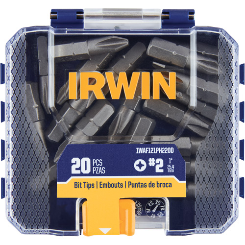 Embouts de tournevis &agrave; ins&eacute;rer, Phillips, #2, Prise 1/4" Duraquip Inc