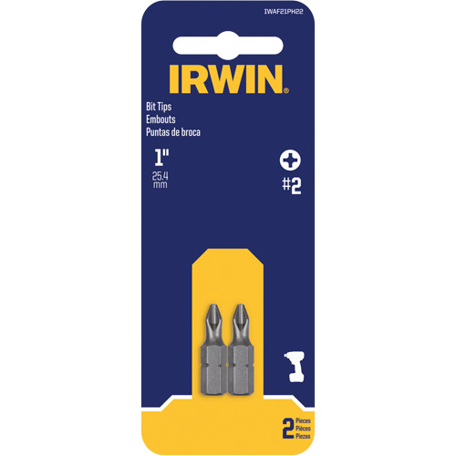 Embouts de tournevis &agrave; ins&eacute;rer, Phillips, #2, Prise 1/4" Duraquip Inc