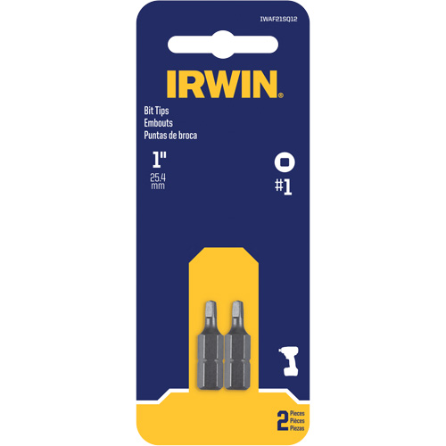 Insert Bits, Square, #1, 1/4" Drive Duraquip Inc