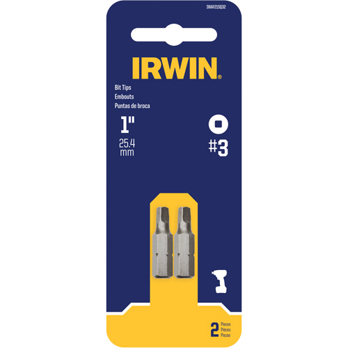 Insert Bits, Square, #3, 1/4" Drive Duraquip Inc