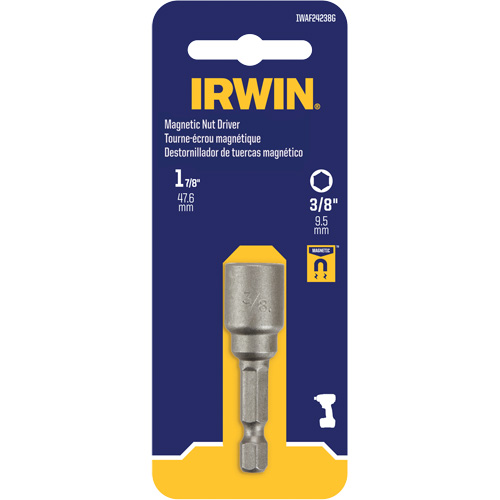 Tourne-&eacute;crou, Embout 3/8", Prise 1/4", 1-7/8" lo, Magn&eacute;tique Duraquip Inc