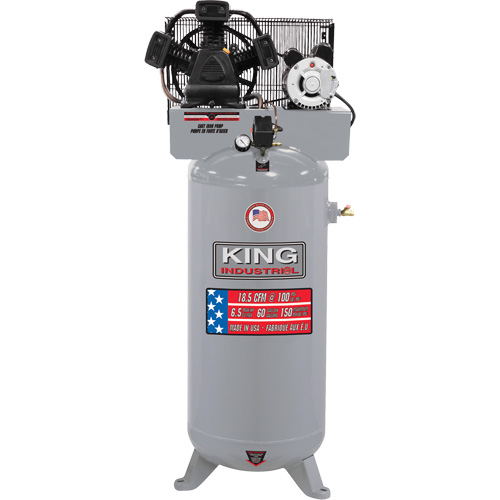 High Output Air Compressor, 50 Gal. (60 US Gal) Duraquip Inc