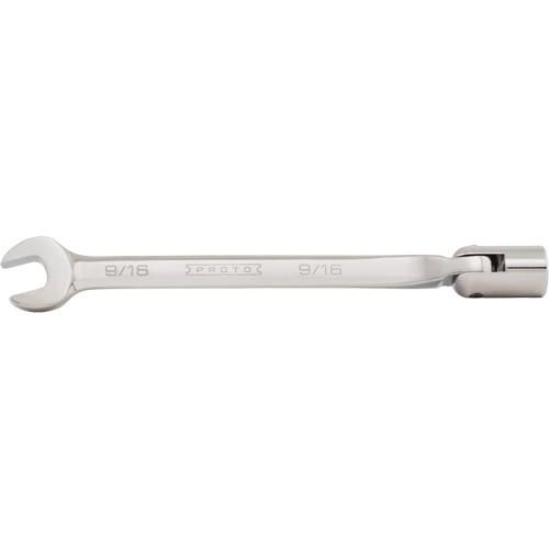 Combination Flex-Head Wrench, 12 Point, 3/8", Satin Finish Duraquip Inc