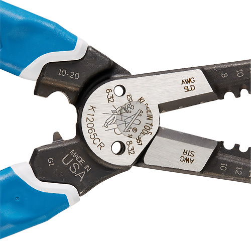 Klein-Kurve&reg; Heavy-Duty Wire Stripper, Cutter & Crimper Multi-Tool, 8-1/4" L, 8 - 20 AWG Duraquip Inc