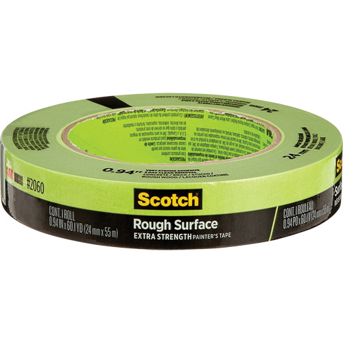 Scotch&reg; Rough Surface Painter's Tape 2060, 24 mm (1") x 55 m (180'), Green Duraquip Inc