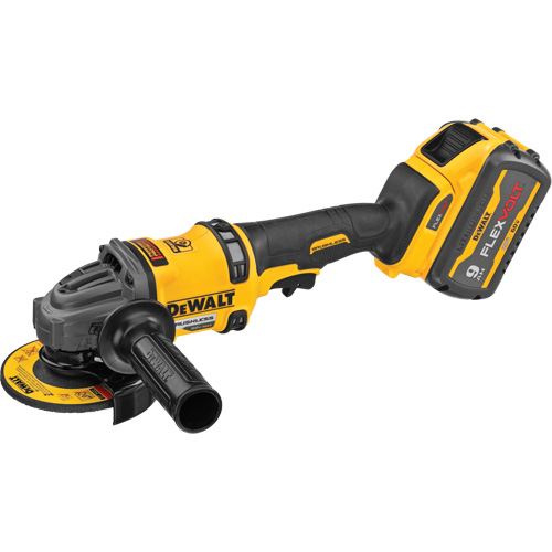 Ensemble de meuleuse sans balai FlexVolt Max avec frein antirecul, Roue de 4-1/2" - 6", 60 V Duraquip Inc