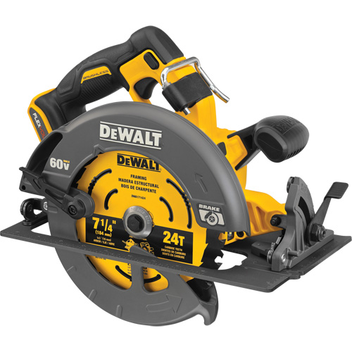FlexVolt&reg; Max Brushless Circular Saw with Electric Brake (Tool Only), 7-1/4", 60 V Duraquip Inc