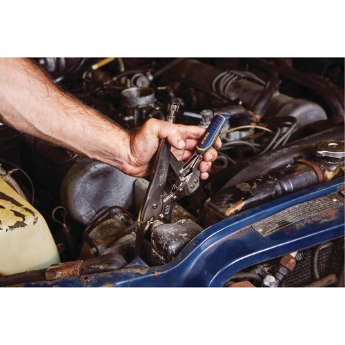 Vise-Grip&reg; Fast Release 10WR Locking Pliers with Wire Cutter, 10" Length, Curved Jaw Duraquip Inc