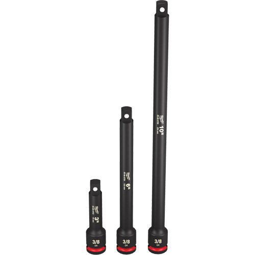 Jeu de rallonges pour douilles Shockwave Impact-Duty, Chocs, Prise 3/8", 3"/6"/10" lo Duraquip Inc