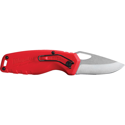 Compact Folding Knife, 2-1/2" Blade, Stainless Steel Blade, Metal Handle Duraquip Inc