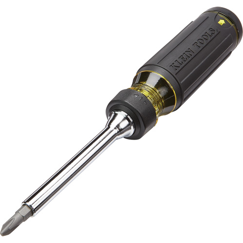 15-in-1 Multi-Bit Ratcheting Screwdriver, 8-3/4" L, Cushion Grip Handle Duraquip Inc
