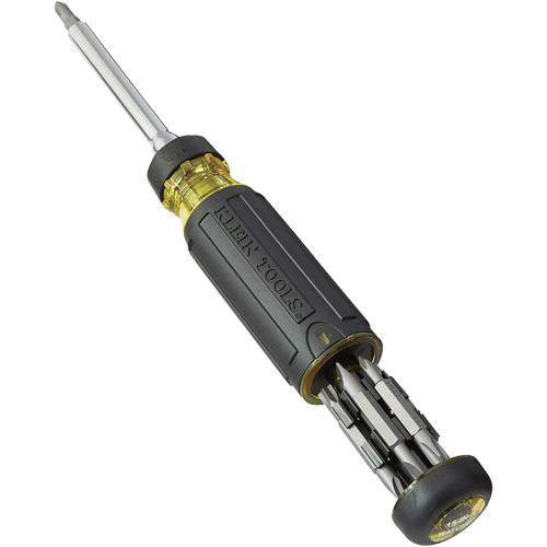 15-in-1 Multi-Bit Ratcheting Screwdriver, 8-3/4" L, Cushion Grip Handle Duraquip Inc