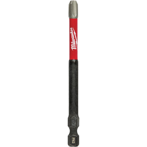 Shockwave Impact Duty Screwdriver Bit, Phillips, #3 Tip, 1/4" Drive Size, 3-1/2" Length Duraquip Inc