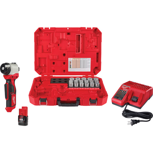 Trousse de pince &agrave; d&eacute;nuder M12 avec 17 bagues en cuivre THHN/XHHW Duraquip Inc