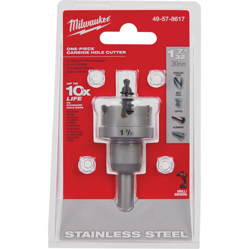 Scies-cloches au carbure monobloc, 1-7/32", Profondeur de la coupe de 3/16" Duraquip Inc