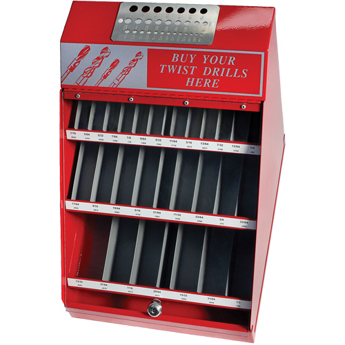 Drillco&reg; Fractional Drill Bit Display Set, 540 Pieces Duraquip Inc