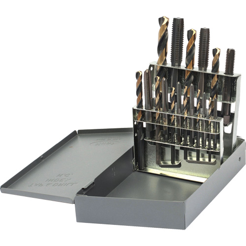 Drillco&reg; Tap & Drill Set, 18 Pieces Duraquip Inc