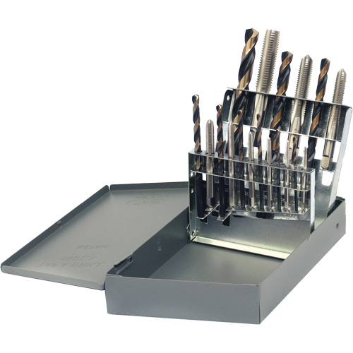DRILLCO Tap & Drill Set, 18 Pieces Duraquip Inc
