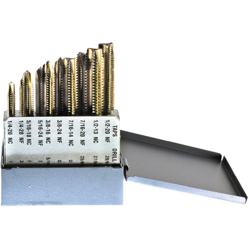Jeu de tarauds DRILLCO, 10 morcea Duraquip Inc